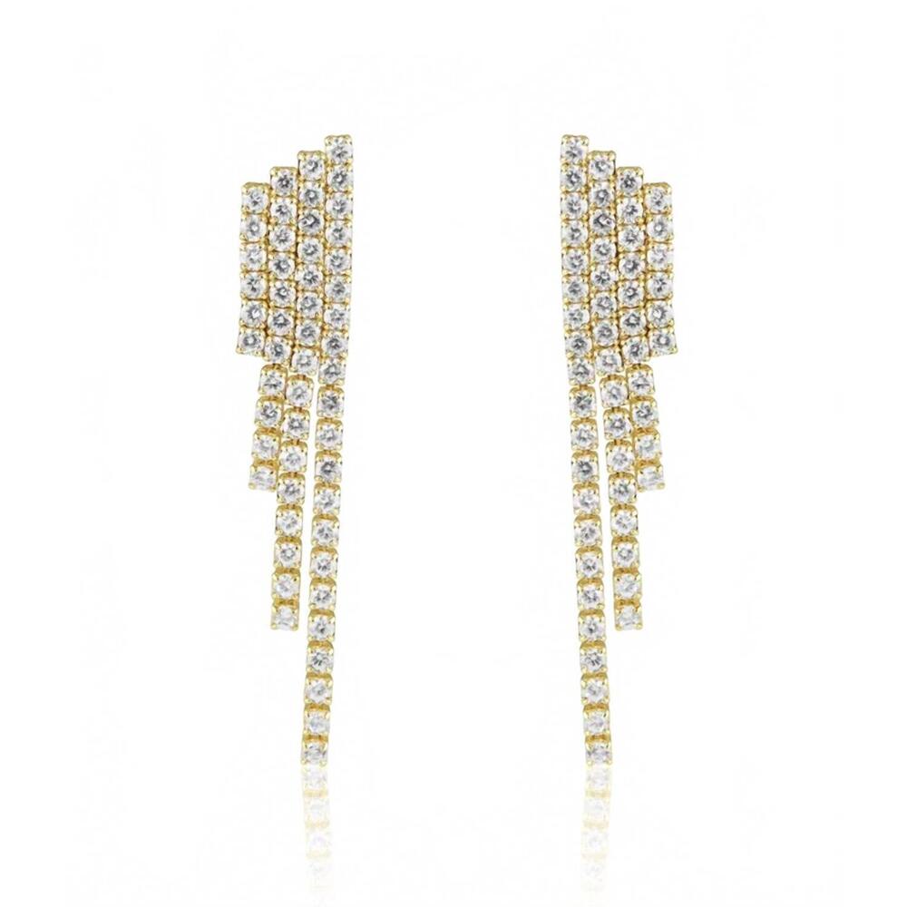 NEW SAHIRA nikki statement earrings in gold